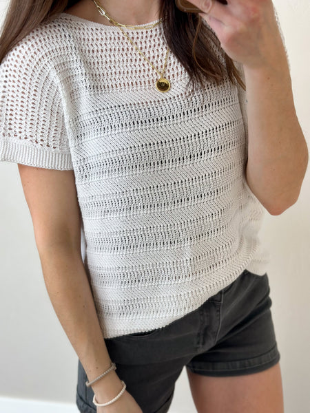 Casual Celly Knit Tee [3 colors]