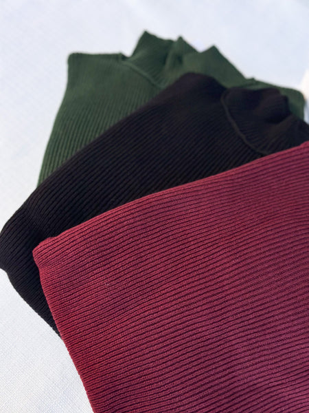 Holi- Day Sweater [evergreen, black, burgundy]