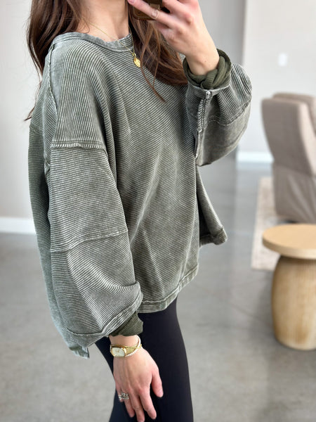 Leif Ribbed Crewneck