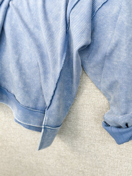 Lyn Ribbed Crew [light blue]