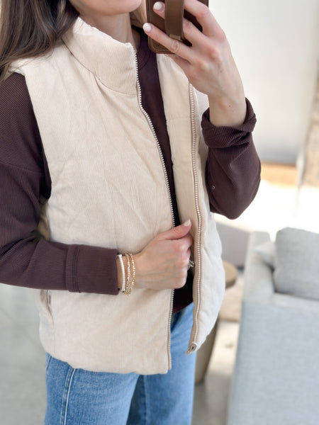 Chance Reversible Vest [oatmeal]