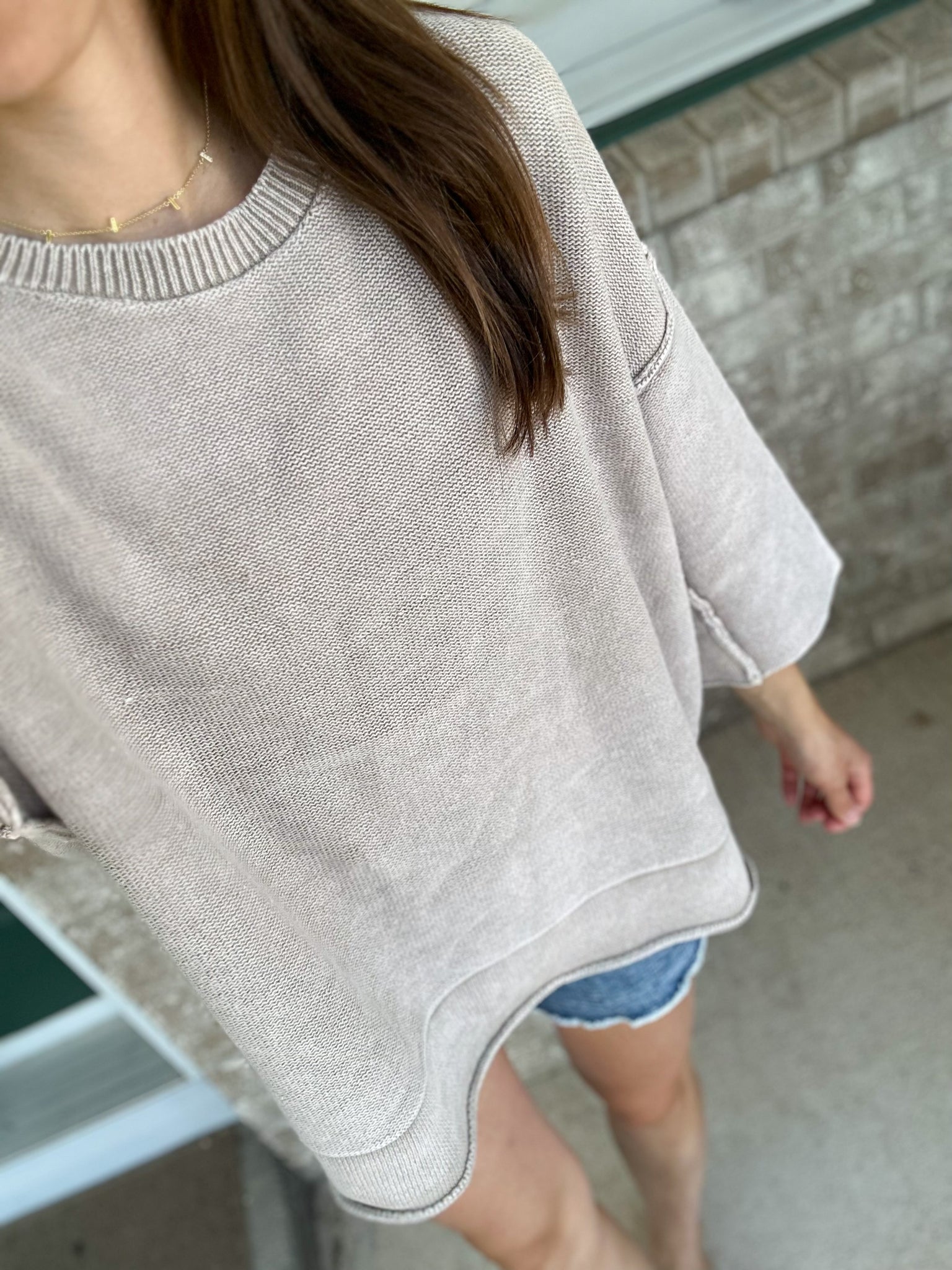 Drake 3/4 length Sleeve Sweater