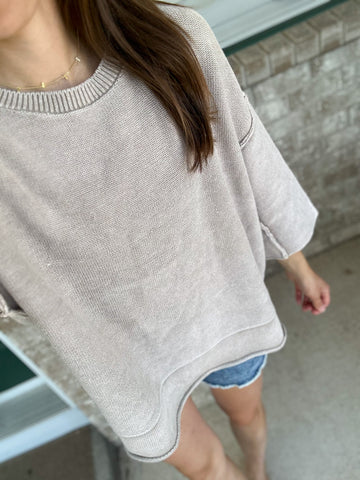 Drake 3/4 length Sleeve Sweater