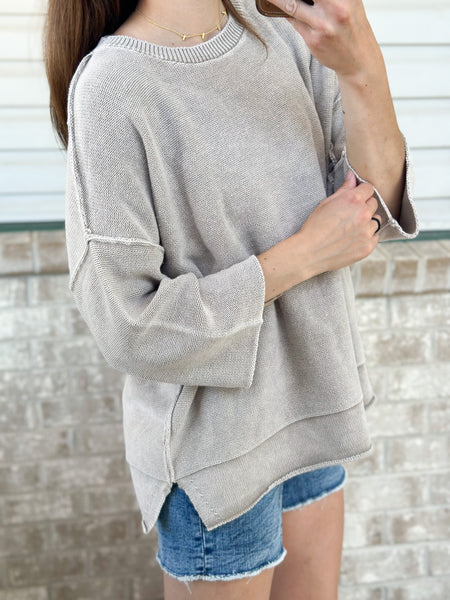 Drake 3/4 length Sleeve Sweater