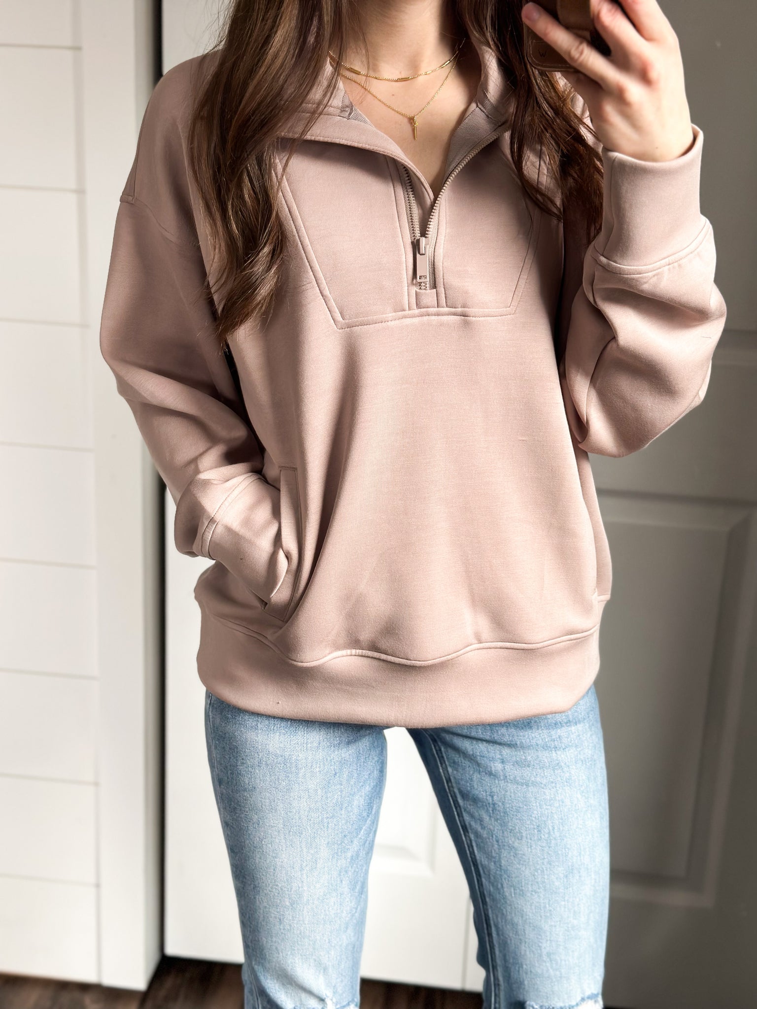 Light Mocha Butter Soft Pullover