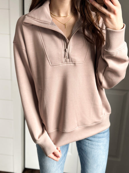 Light Mocha Butter Soft Pullover