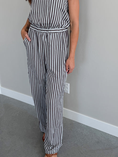 Peter Stripe Jumpsuit