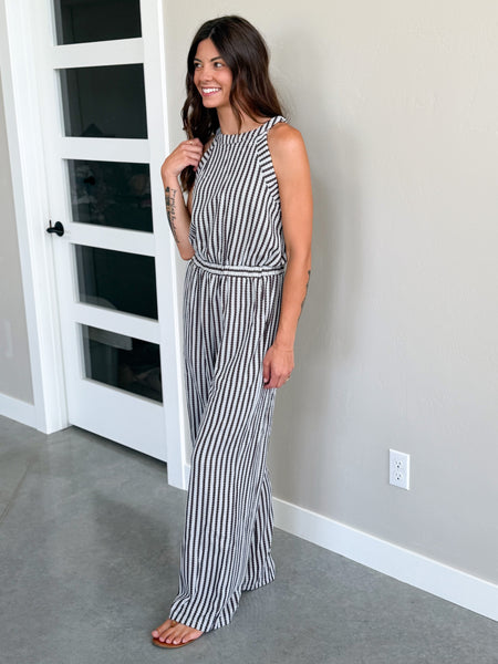 Peter Stripe Jumpsuit