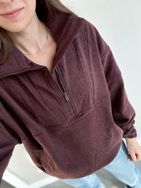 Geneva SOFT 1/4 Zip [burgundy]