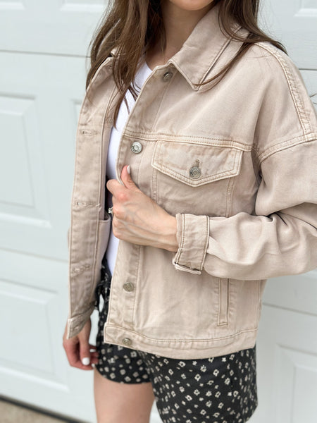 Christian Soft Tan Denim Jacket