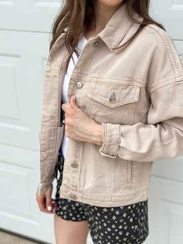 Christian Soft Tan Denim Jacket