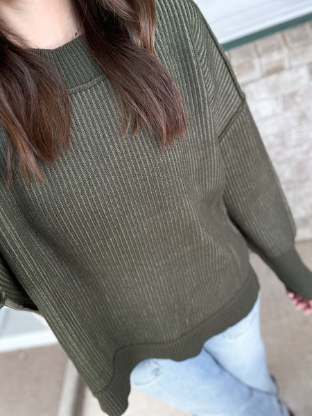 The Fall Essential Sweater [olive, camel, navy]