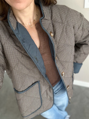 Daisy Mini Plaid Comfy Jacket