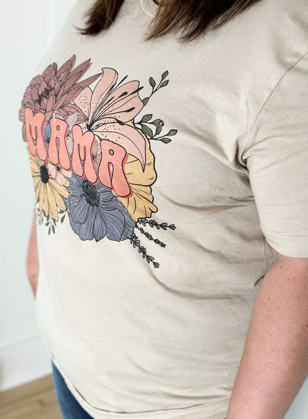 Mama Floral Graphic T-shirt