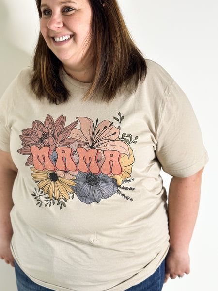 Mama Floral Graphic T-shirt