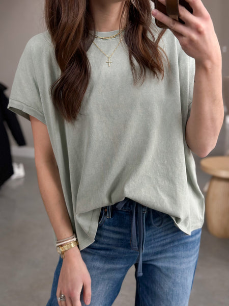 Acid Wash Muscle Tee