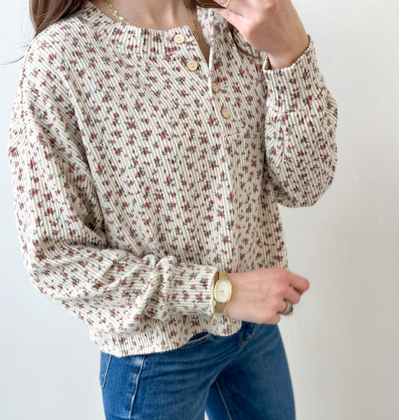 Rudi Floral Henley