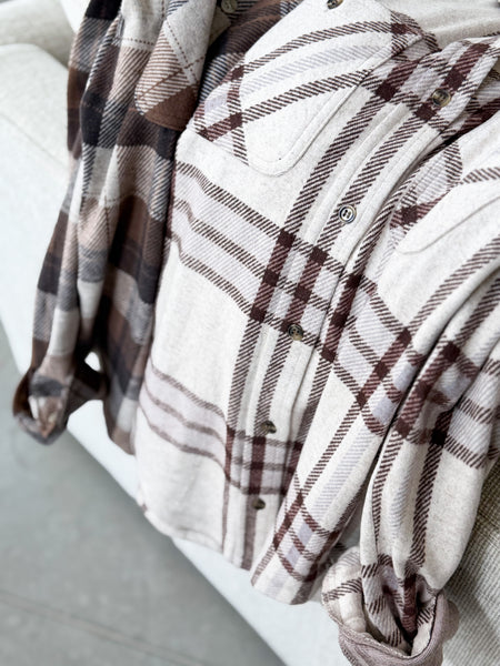 Maple Soft Button Down [oatmeal mix]