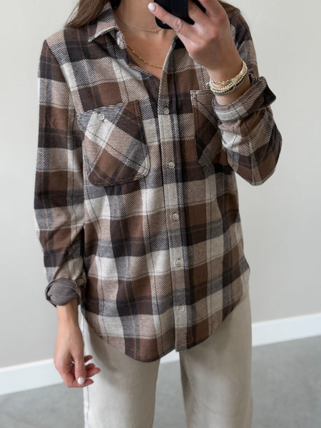 Maple Soft Button Down [mocha mix]
