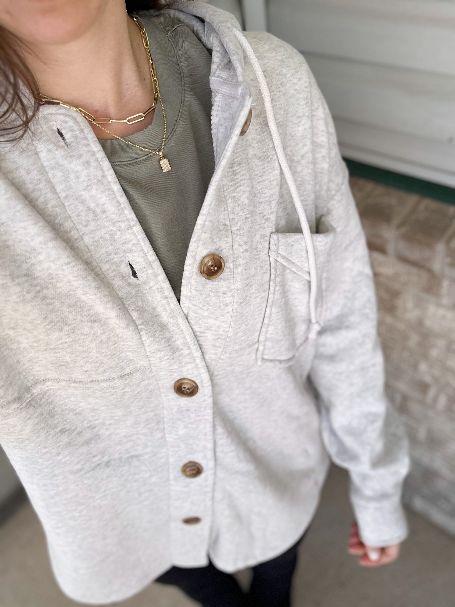 Chilly Day Fleece Lined Light Shacket [PRE-ORDER 1-2 weeks]