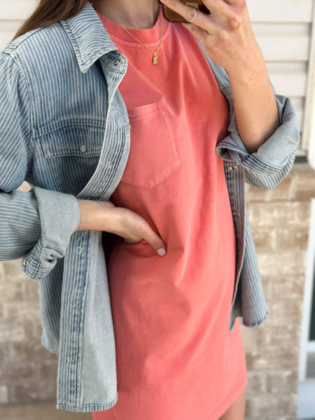 Ravyn Blue Stripe Pearl Snap Button Down [PRE-ORDER 1-2 weeks]