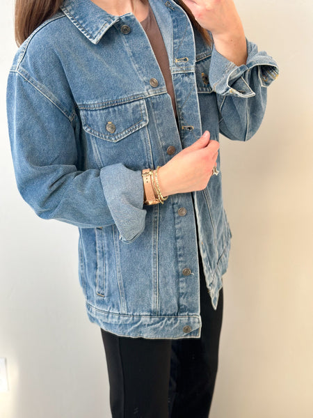 Tie Back Denim Jacket