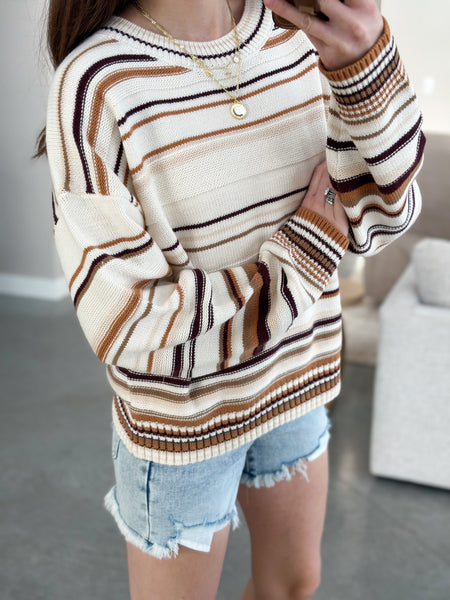 Mocha Blend Crewneck Sweater [pre-order 1-2 weeks]