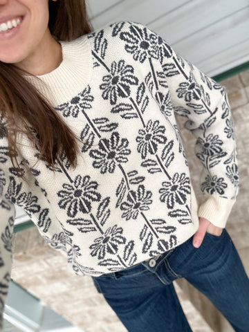 Krissi Flower Sweater