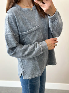 Denly Butter Ribbed Crew