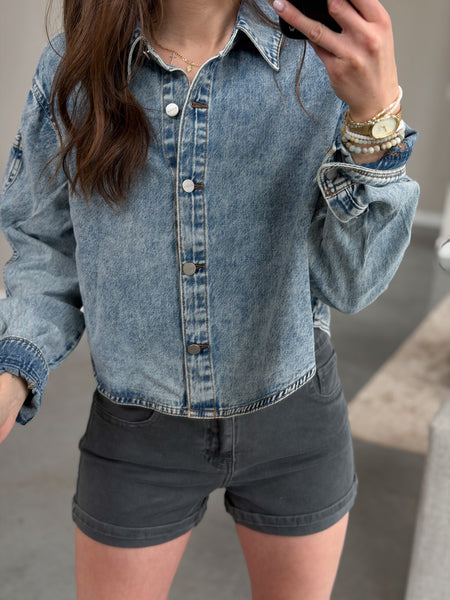 Clyde Light Weight Denim Top
