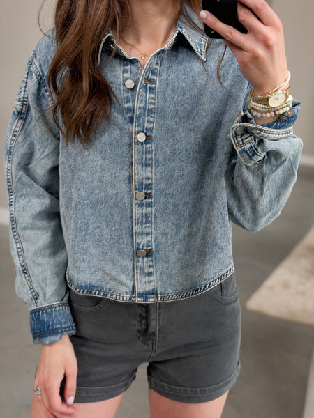 Clyde Light Weight Denim Top