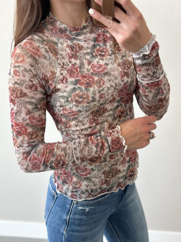 Its Fall My Dear Floral Mesh