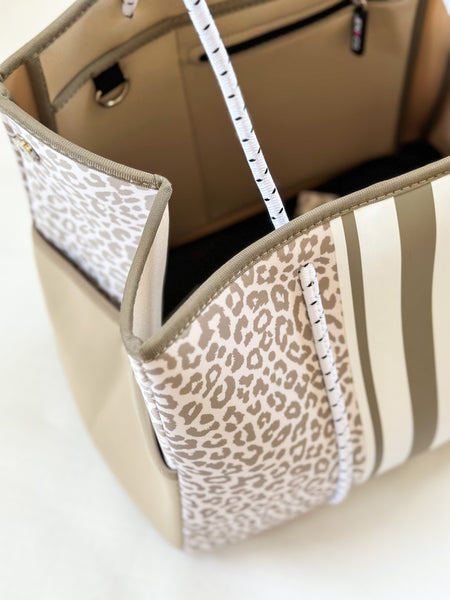 Leopard Neoprene Tote