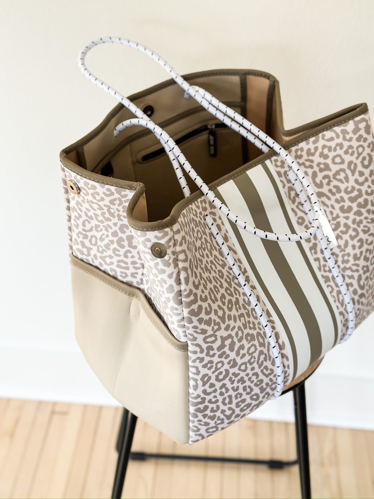 Leopard Neoprene Tote