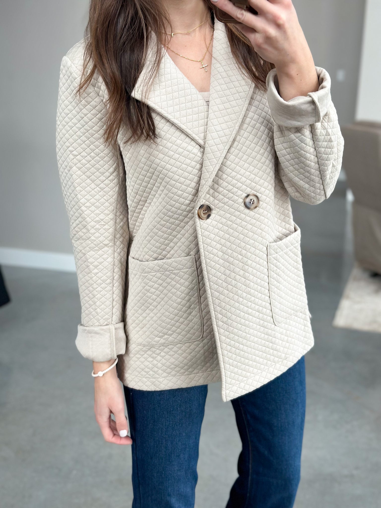 Quilted Blazer
