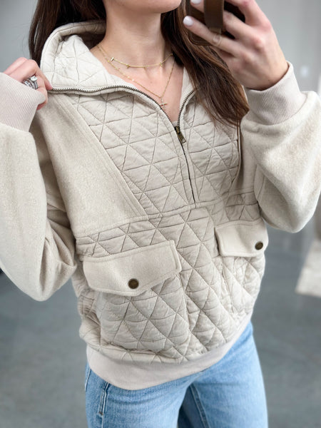Conor Quilted Pullover
