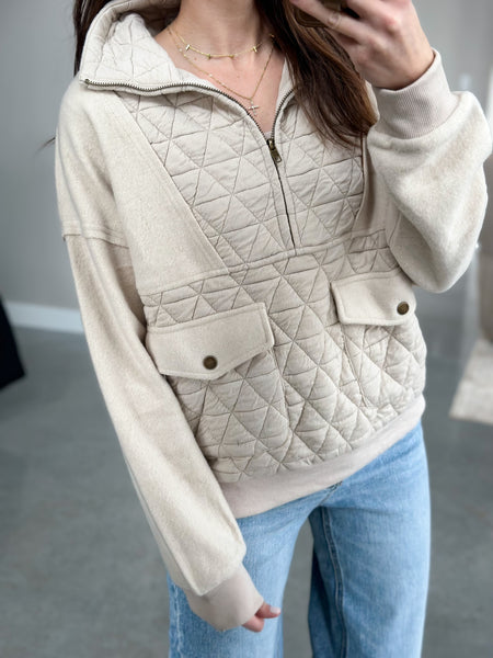 Conor Quilted Pullover