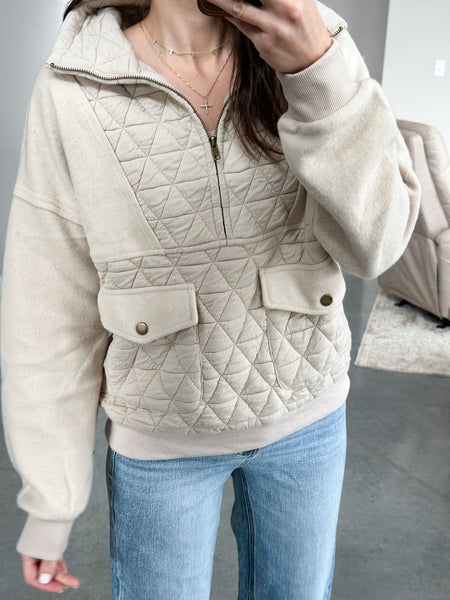 Conor Quilted Pullover