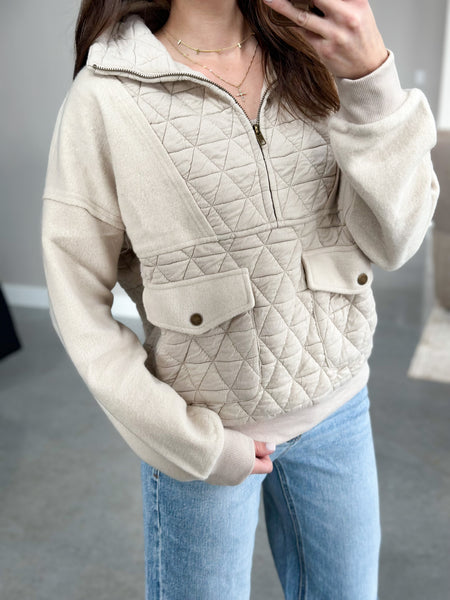 Conor Quilted Pullover