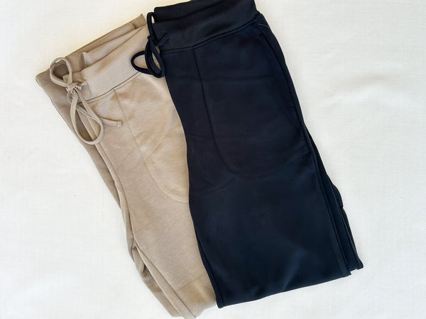 Summer Morning Pants [morning dove & black]