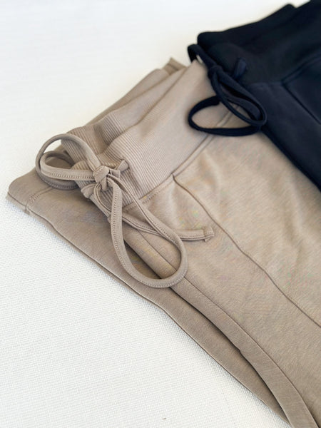 Summer Morning Pants [morning dove & black]