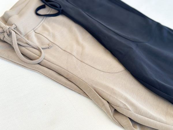 Summer Morning Pants [morning dove & black]