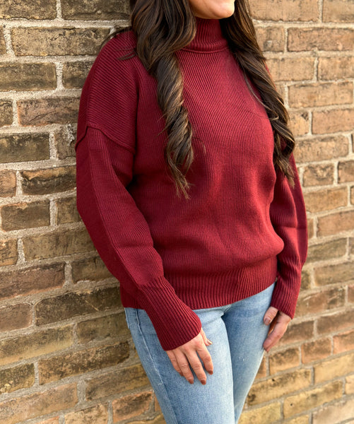 Holi- Day Sweater [evergreen, black, burgundy]