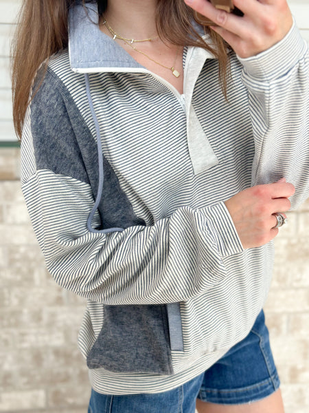 Geneva Soft 1/4 Zip [dusty blue]
