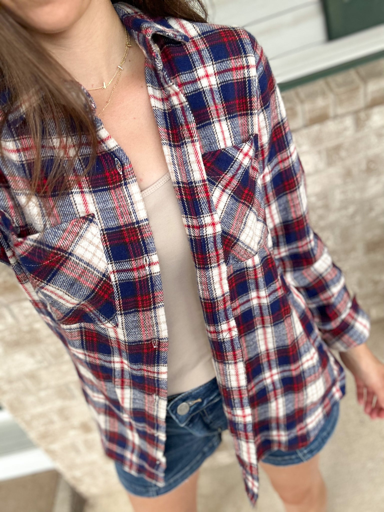 Red, White, Blue Flannel