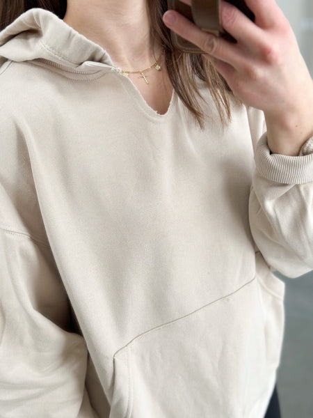 Riley Notch Neck Hoodie