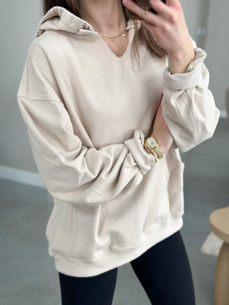 Riley Notch Neck Hoodie