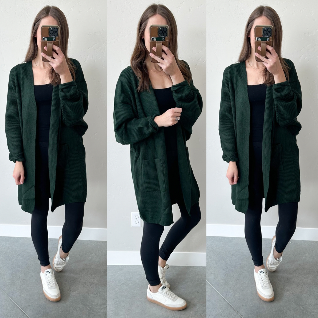 Heaven in a Cardigan [evergreen + taupe]