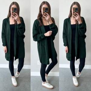 Heaven in a Cardigan [evergreen + taupe]