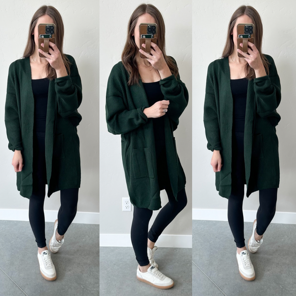 Heaven in a Cardigan [evergreen + taupe]